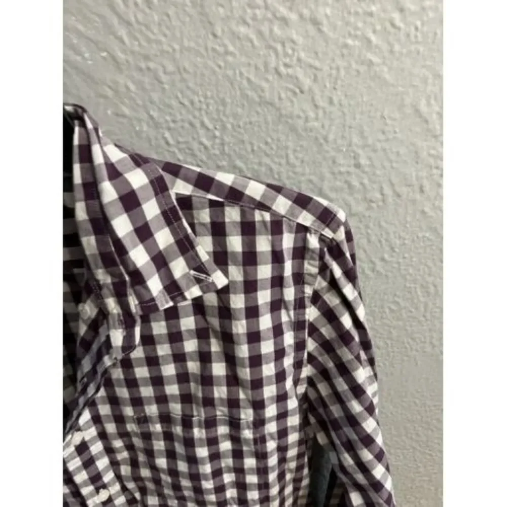 J. Crew Men's Plaid Button‎ Up Long Sleeve Shirt Size Large Slim Fit